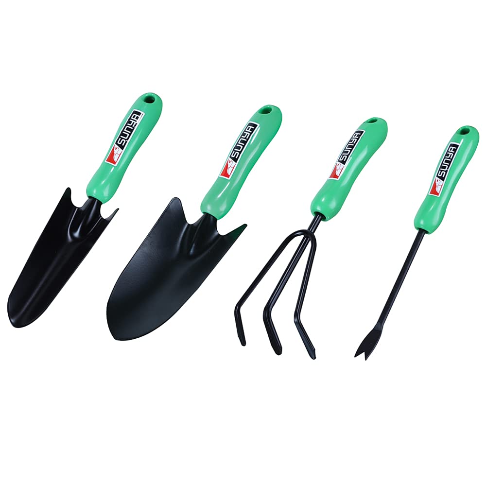 Kraft Seeds Sunya Tool Combo Pack of 4 Gardening Green Plastic Handle Weeder, Small Trowel, Big Trowel and Cultivator – Heavy Garden Cultivating Tools for Garden Lovers (B08RVWC8VP) Amazon Price History, Amazon Price Tracker