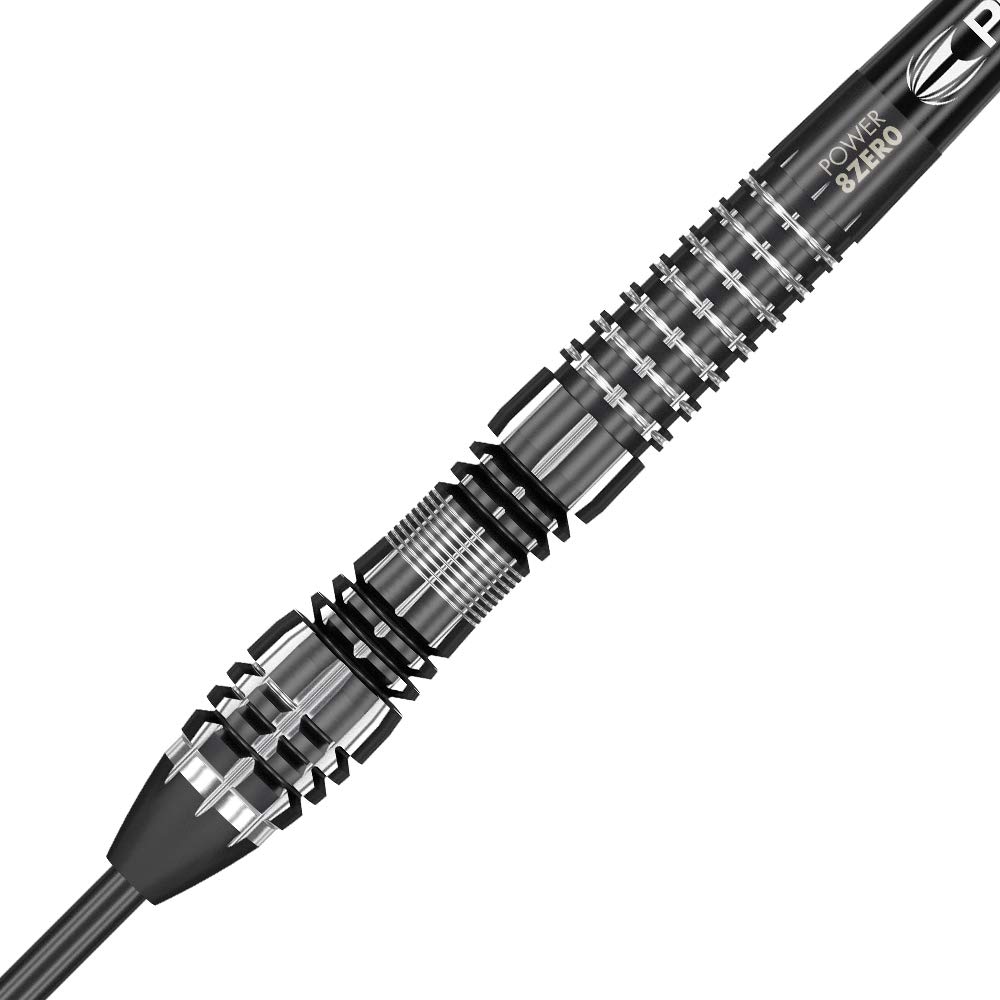 Target Darts Phil Taylor Power 8-Zero Jeu De 4 Fléchettes Noires