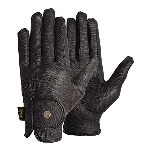 Gants d'équitation AK à grip synthétique antidérapant toutes saisons