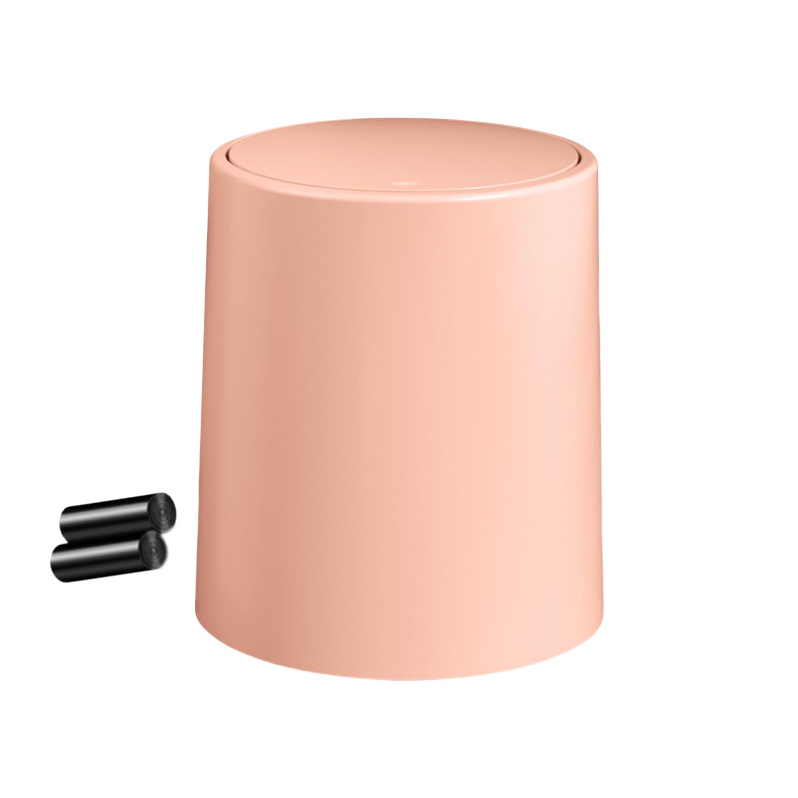 Buxuaaaa C Space Saving Press Lid Garbage Trash An Waste Bin For Kitchen And Bathroom Use Press Top Trash An
