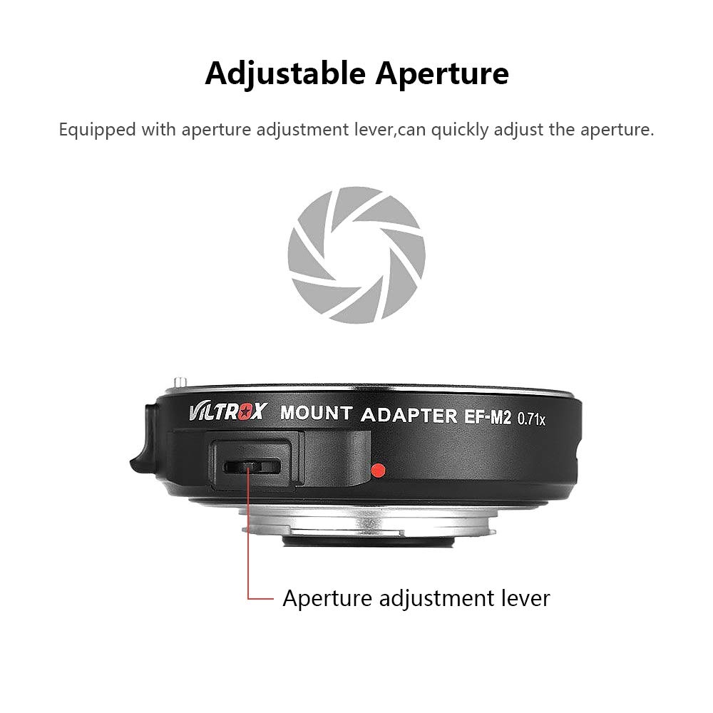 Bеѕt Sеllеr VILTROX EF-M2 Focal Reducer Booster Adapter Auto-Focus 0.71x for Canon EOS EF Lens to Micro Four Thirds (MTF, M4/3) Camera GH4 GH5 GF6 GF1 GX1 GX7 E-M5 E-M10 E-PL5,with USB Update Port