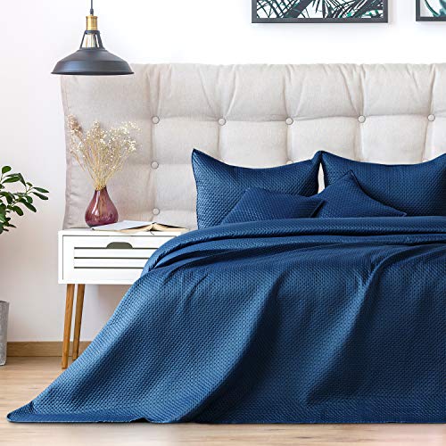 AmeliaHome Copriletto 200 x 220 cm, colore: blu