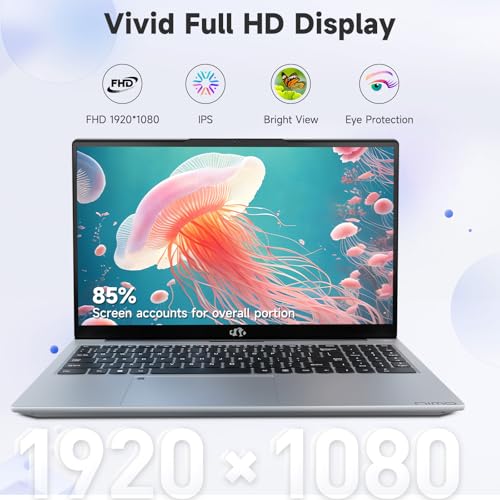 Image of NIMO 17.3 inch FHD IPS Laptop, Intel Core i3-1215U (Beats i5-1135G7 Class), 8GB RAM, 256GB SSD, Windows 11 Home, Wi-Fi 6, Backlit Keyboard, Fingerprint, USB-C 65W Fast Charge, Bluetooth 5.2, 180 View