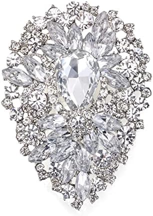 Spilla Vintage Con Cristalli - Design Floreale Vuoto-Fuori, Perfetta Per Eventi E Regali Eleganti - Foto 7