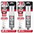 J-B Weld Original Steel Reinforced Epoxy Syringe, High Strength, 2 Pack, Dark Grey, 50165-2