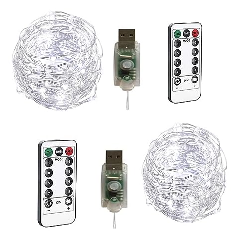 BXROIU Guirlandes Lumineuses 100 LEDs Cover