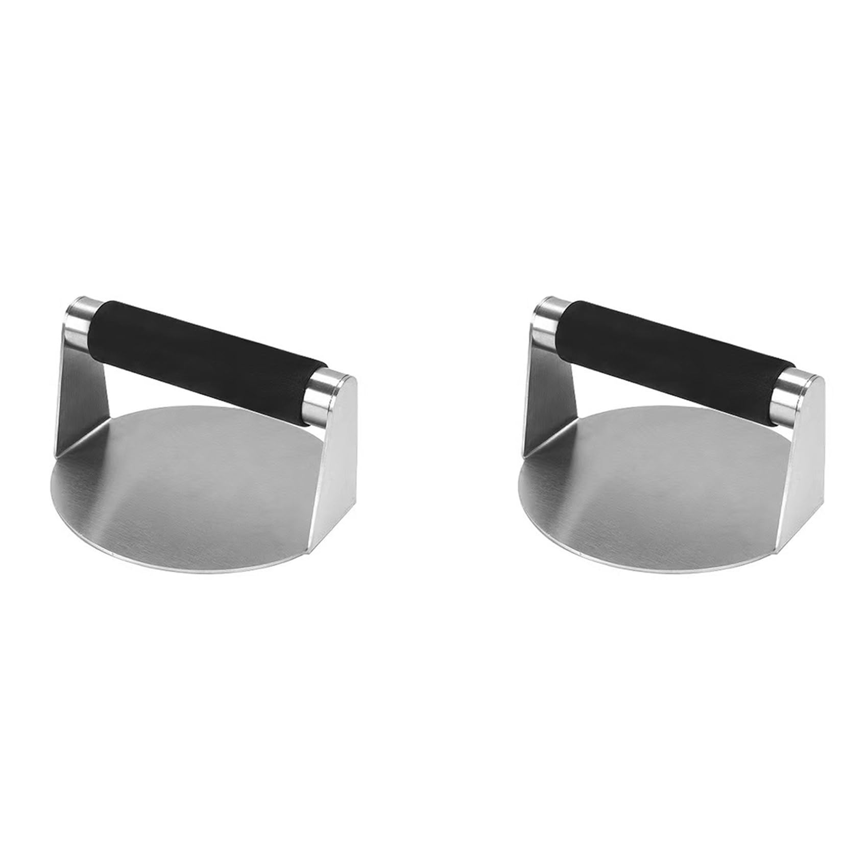 Hndhbfgrt 2X Smash Burger Press,Hamburger Smasher Tool for Griddle, Stainless Steel Ham Patty Press,Grill Press for Smashburger