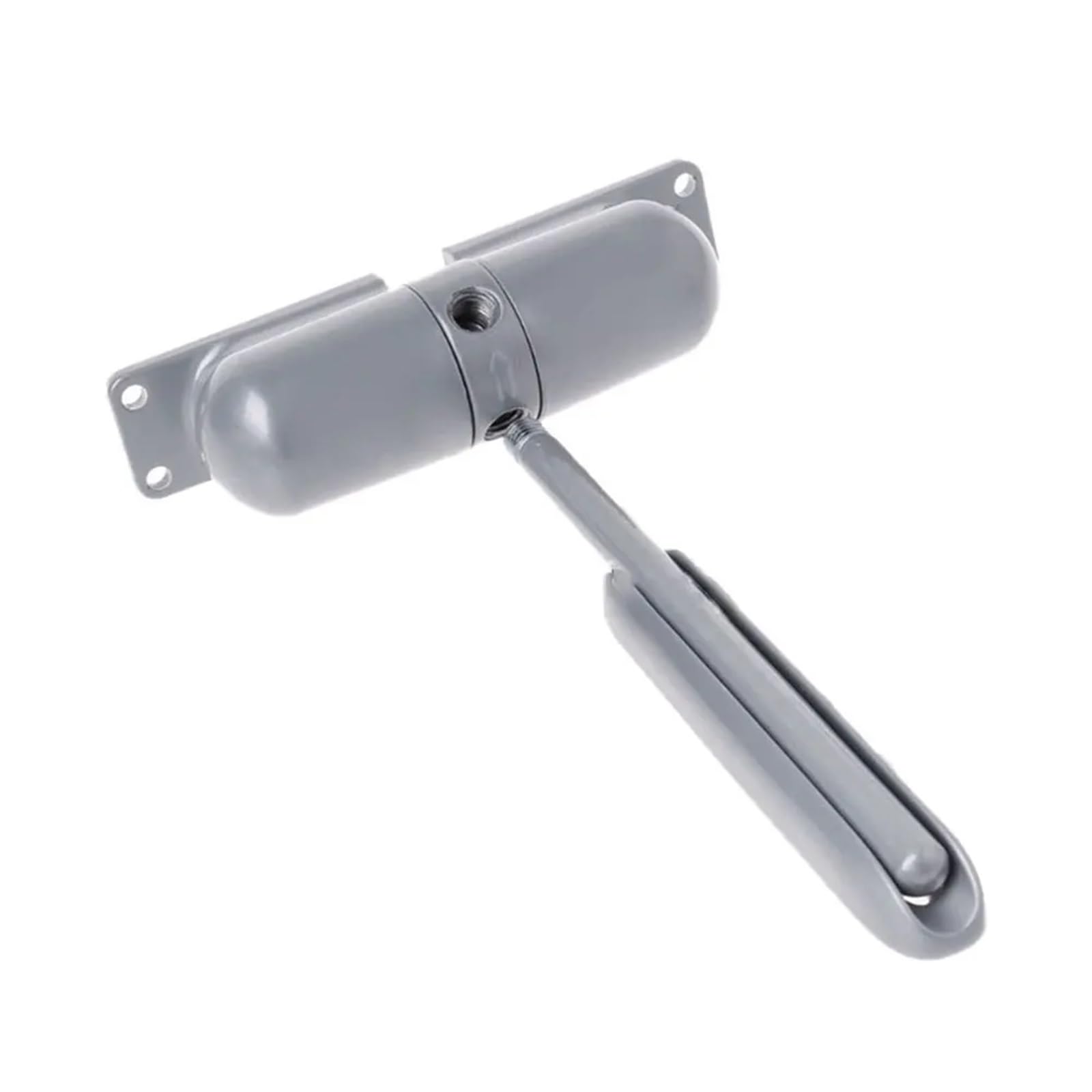 Ferme-porte réglable monté en Surface, en métal résistant au feu, automatique à 180 degrés, ressort extérieur, porte à charge élastique, 1 pièce(Grey)