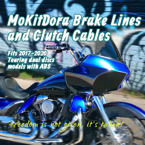 Cables de embrague para Harley Road King y líneas de freno 14-16 pulgadas ABS 3