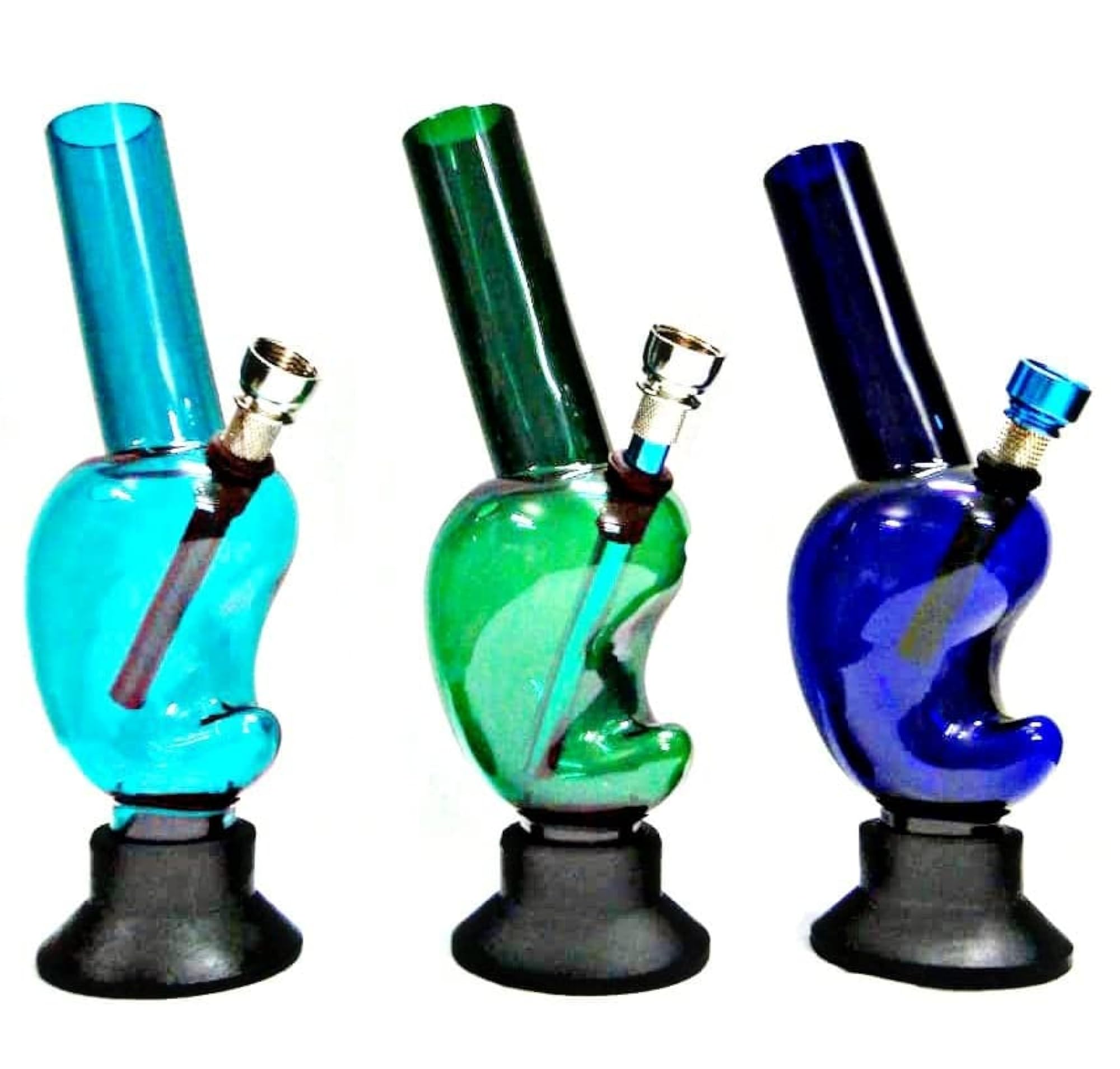 Acrylic Bong Mango Design with Velvet Pouch & Accessories