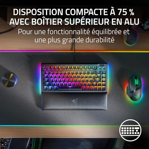 Clavier Razer Blackwidow V4 75% utilisations internationales - vue 4