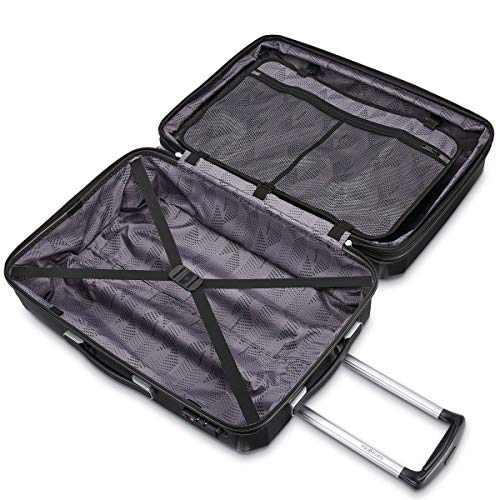 Image of Samsonite Winfield 3 DLX Spinner, Black, 2-Piece Set (20 /25), Winfield 3 Dlx Hardside Expandable Luggage With Spinners