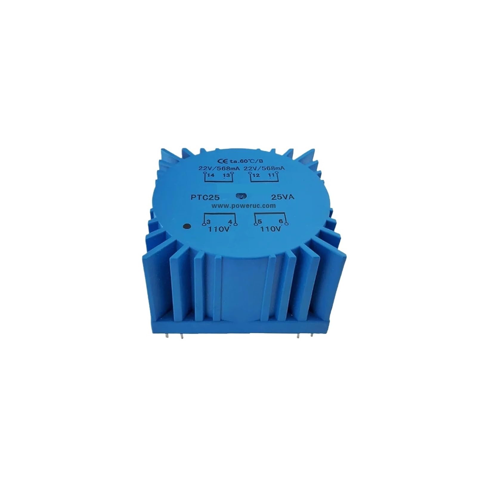 Transformador toroidal PTC25 de alta eficiencia y 25VA con salida 9Vx2 2