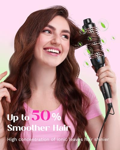 Image of Wavytalk Blowout Express Thermal Brush Rose Gold and Turblow Pro Fast Drying Blow Dryer Pink