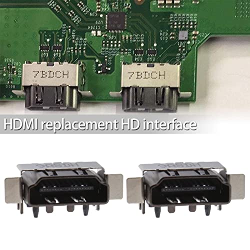 Image of SING F LTD 2PCS HDMI Port Compatible with Xbox One X Console ONLY Socket Interface Jack Plug Connector Display Port Component Replacement Parts Accessories