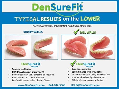 DenSureFit Lower Denture Reline Kit, Unflavored