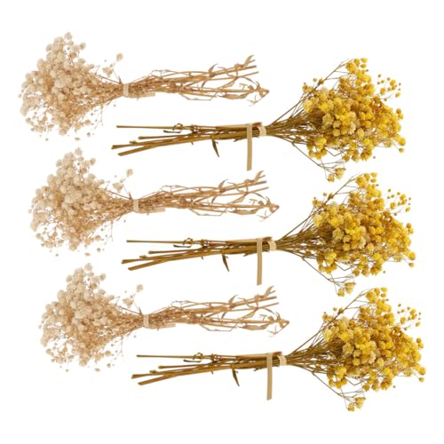 Ramo de flores secas mini 6 piezas para decoración miniatura 1