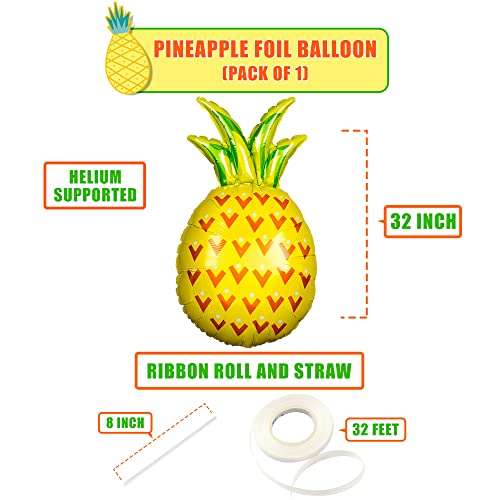 Giant, Flamingo Balloons With Pineapple Balloons - 40 Inch | Flamingo Balloon For Flamingo Party Decorations | Summer Tropical Party Decorations | Luau Party Decorations, Flamingo Birthday Decorations #TOP4