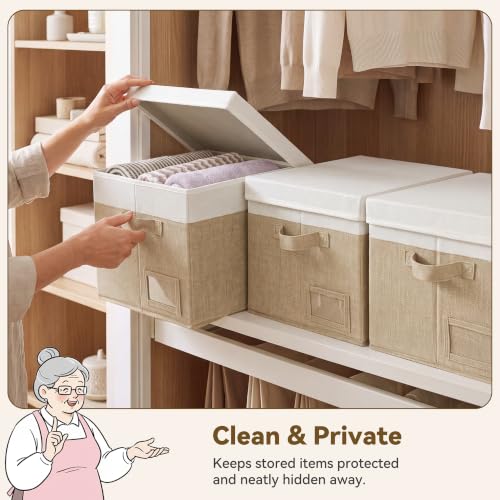 Image of GRANNY SAYS Storage Bins with Lids, Decorative Storage Boxes with Lids