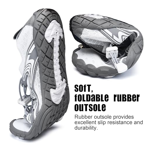Image of Water Shoes Womens Mens, Barefoot Quick-Dry Aqua Shoes for Outdoor Swimming, Running, Training, Surfing, Hiking and Kayaking