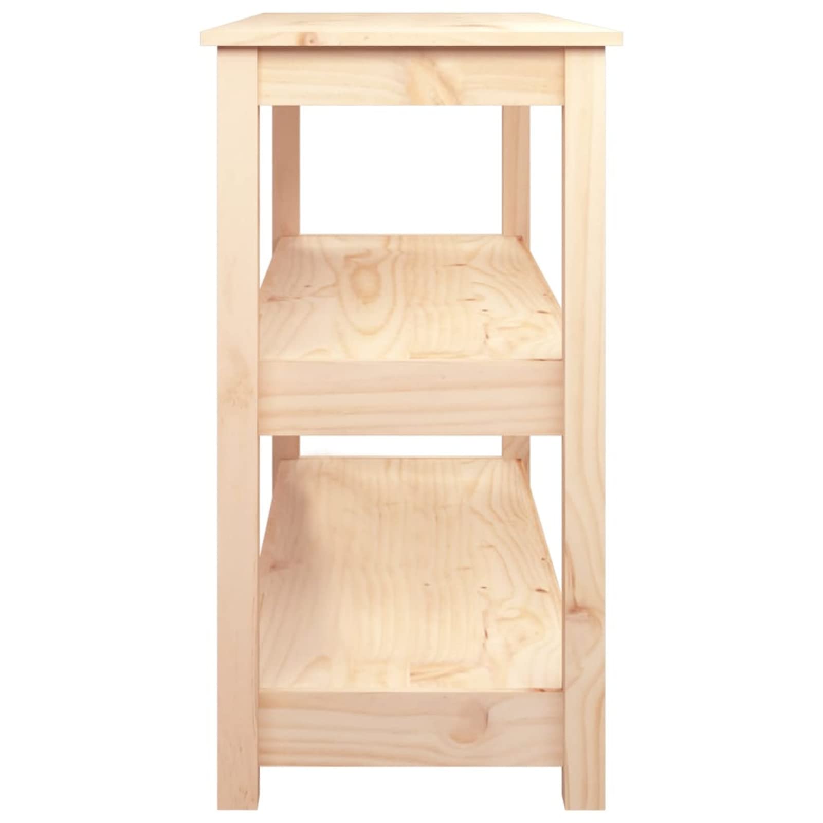 Homgoday Mesa Consola Madera Maciza de Pino 110x40x74 cm Mesas auxiliares de salón,Mesa Consola Recibidor Mueble de Entrada Estrecha Clásica