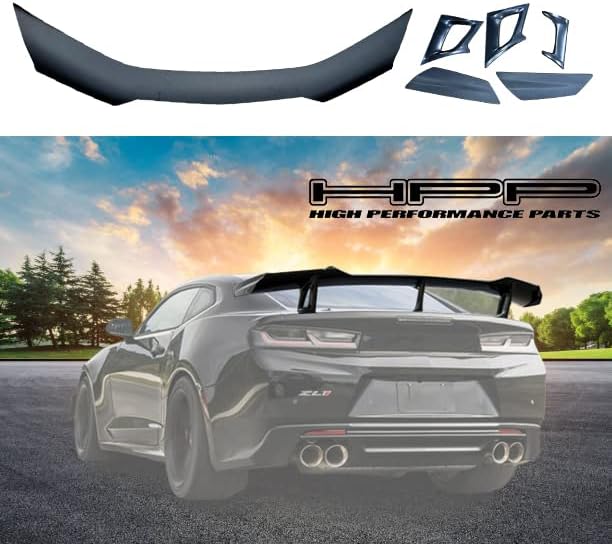 Miniatura 2 de Alerón trasero de maletero de ala para vehículos modelo Chevy Camaro ZL1 1LE de 16 a 22 de estilo de alto rendimiento (negro mate)