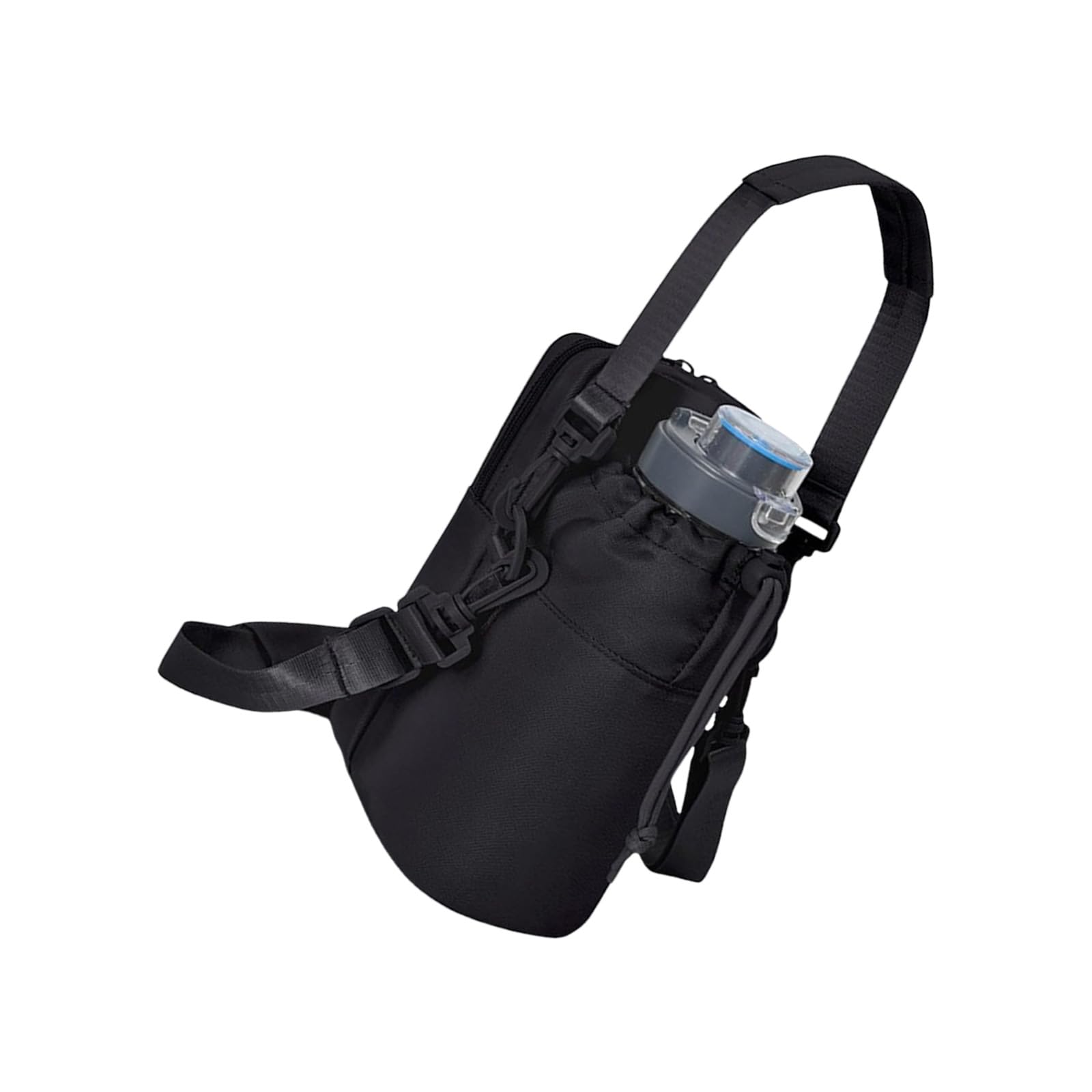 HDOYTXXM Practical Nylon Water Bottle Shoulder Bag Insulated Compartment and Pocket for Outdoor Enthusiast Nylon Water Bottle Shoulder Bag