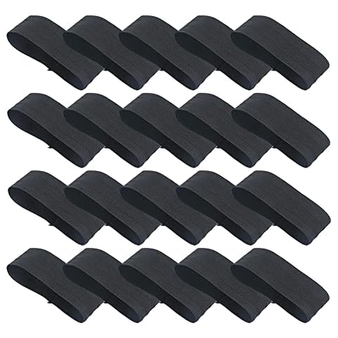Youmeng Pilikoll 20 Stück Trauerflor Armbinde Armbinde Schwarz Trauerflor Trauerbinden Fußball Trauerarmbinde Elastisches Armband Trauerbinde Elastische FußBall Armband Cover