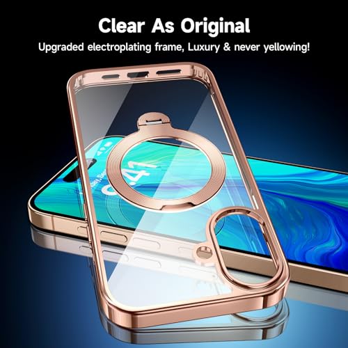 Coque iPhone 16 Plus avec support rotatif 360 et protection ecran integree - 4