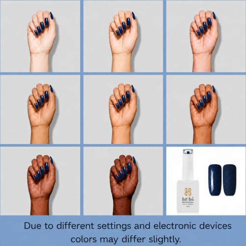 Image of Bolt Bee Dark Blue Color Gel Nail Polish Soak Off UV Gel 15ML DIY at Home Manicure Salon Nail Art
