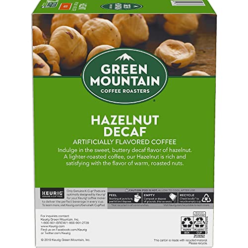 Green Mountain Coffee Roasters Green Mountain Coffee Hazelnut Decaf, Light Roasted, K-Cup Portion Pack for Keurig K-Cup Brewers, 24-Count - image 5