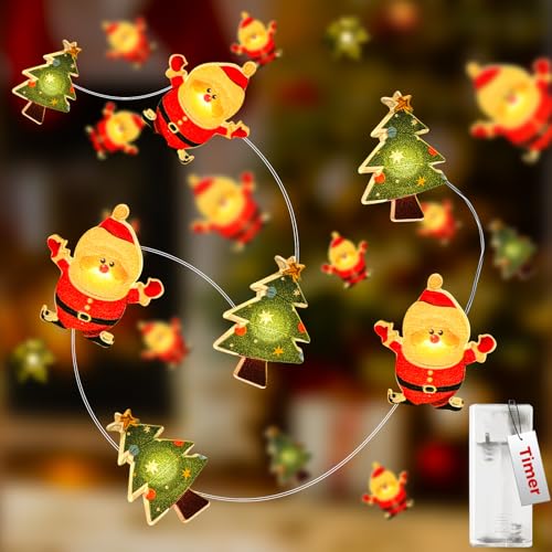 kolpop Weihnachten Lichterkette, 2m 20 Led Lichterketten Batterie mit...
