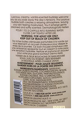Avon Bubble Delight Vanilla Cream Bubble Bath