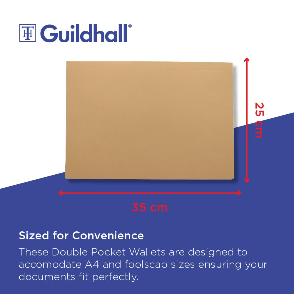 Exacompta Guildhall 214-BUFZ-Cartella a portafoglio, colore: marrone