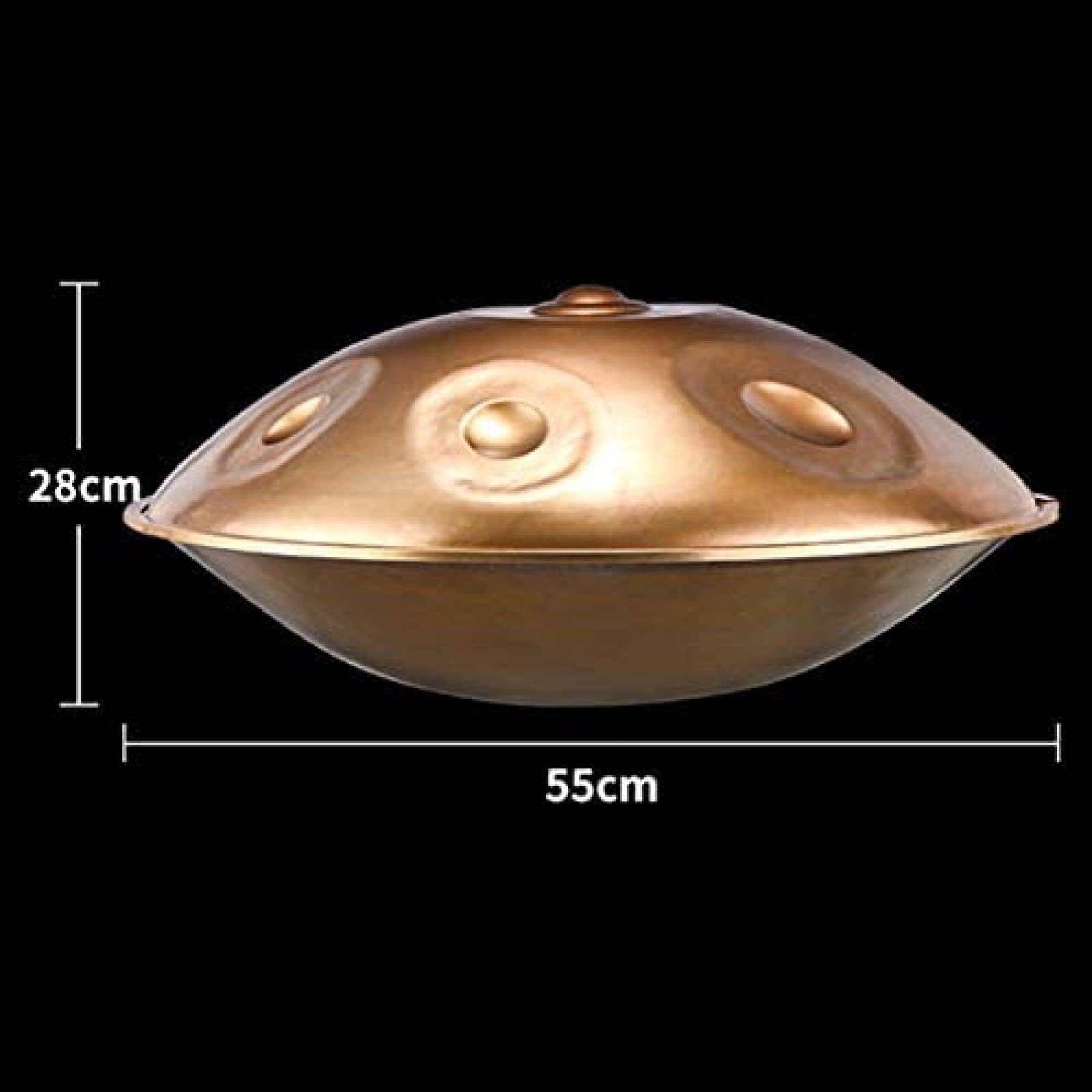22 Pulgadas 9 Notas Handpan Drum D Minor Steel Musical Pan Drum Instrumento De Percusión con Bolsa Handpan, Baquetas, Trípode De Tambor Plegable Y Paño De Limpieza Profesional Fabricado En Alemani