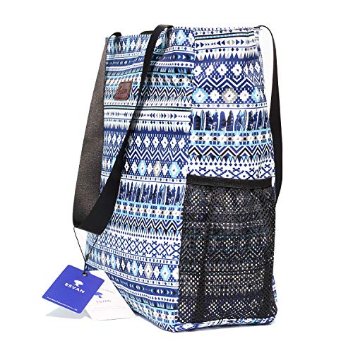 ESVAN Original Floral Water Resistant Large Tote Bag Shoulder Bag for Gym Beach Travel Daily Bags Upgraded4