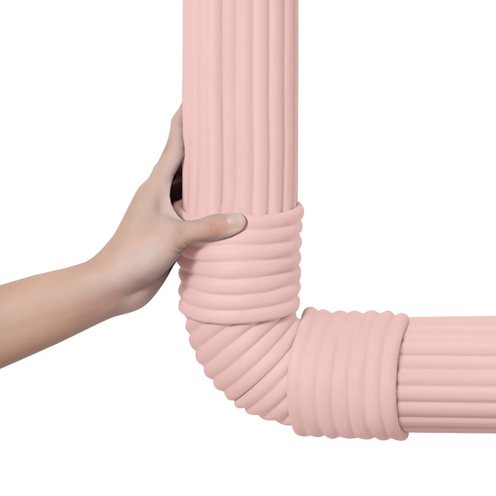 Rohrisolierung Außenbereich(Selbstklebende), Schaumstoff Isolierung Heizungsrohre, Frei Schneidbar, Geräuschreduzierend, Heizungsrohr Isolierung Klebeband Zum Wickeln(Pink,2pcs)
