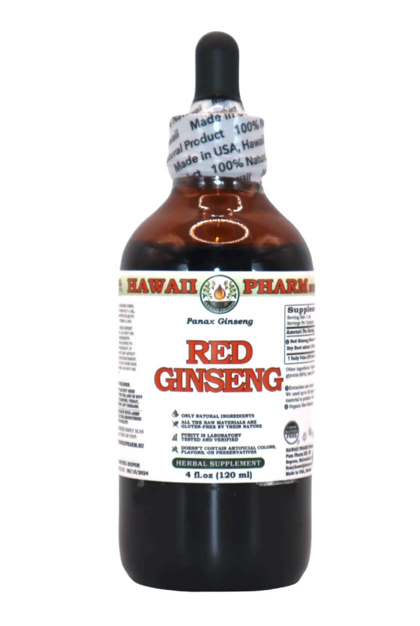 Roter Ginseng (Panax Ginseng) Trockenwurzel ALKOHOLFREI Flüssigextrakt Glyzerit 120 ml