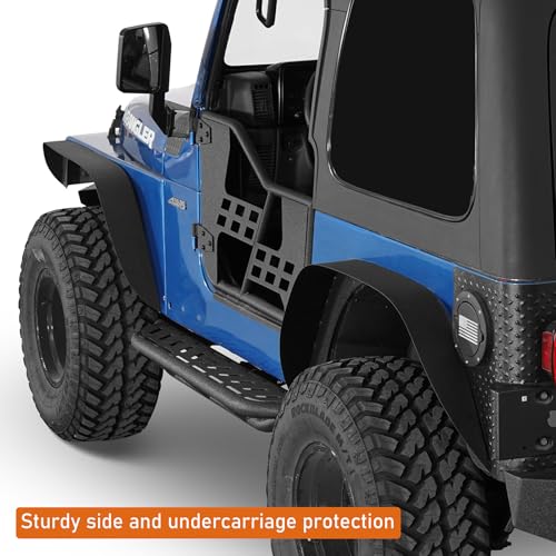 Estribos laterales para Jeep Wrangler 1997-2006 miniatura 4