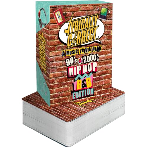 Lyrically Correct 90s & 2000s Hip-Hop & R&B Music Trivia Card Game for Adults & Families – Do You...