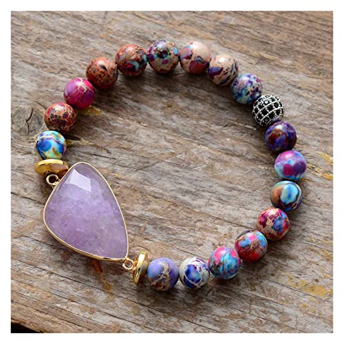 Bracelet à brins élastiques violets pour sublimer vos tenues de saison
