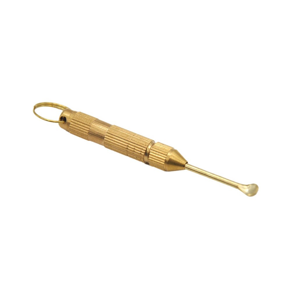 Cucchiaio pieghevole in metallo dorato per Sniffer Snorter HOOVER HOOTEER Snuff Snorter Powder Cucchiaio Smoking Accessori per tabacco da fiuto