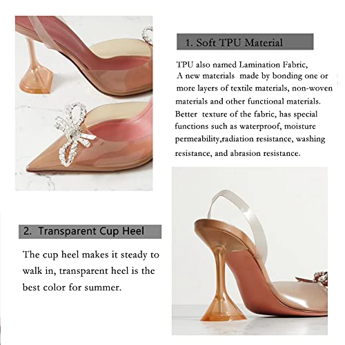 Roimaash Fashion Women Clear Pumps Slip on D Orsay Shoes3