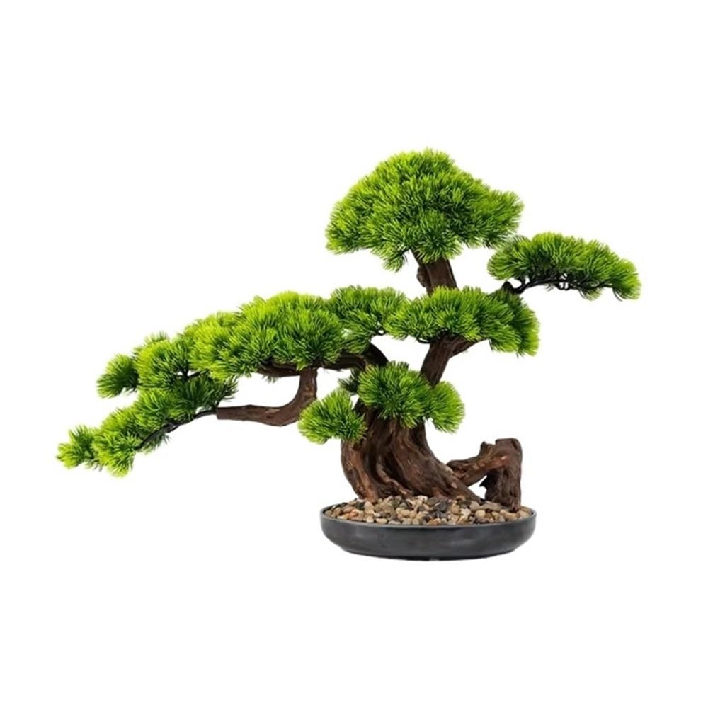 HCZKIUJY Bonsai Artificial Bonsai Tree Desktop Fake Plants For Indoor Bookshelf, Office Desk And Bathroom Room Decor Plant