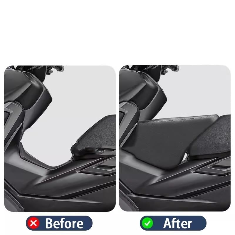 Asiento pasajero trasero y extensión infantil de cuero para moto NSS 350 4