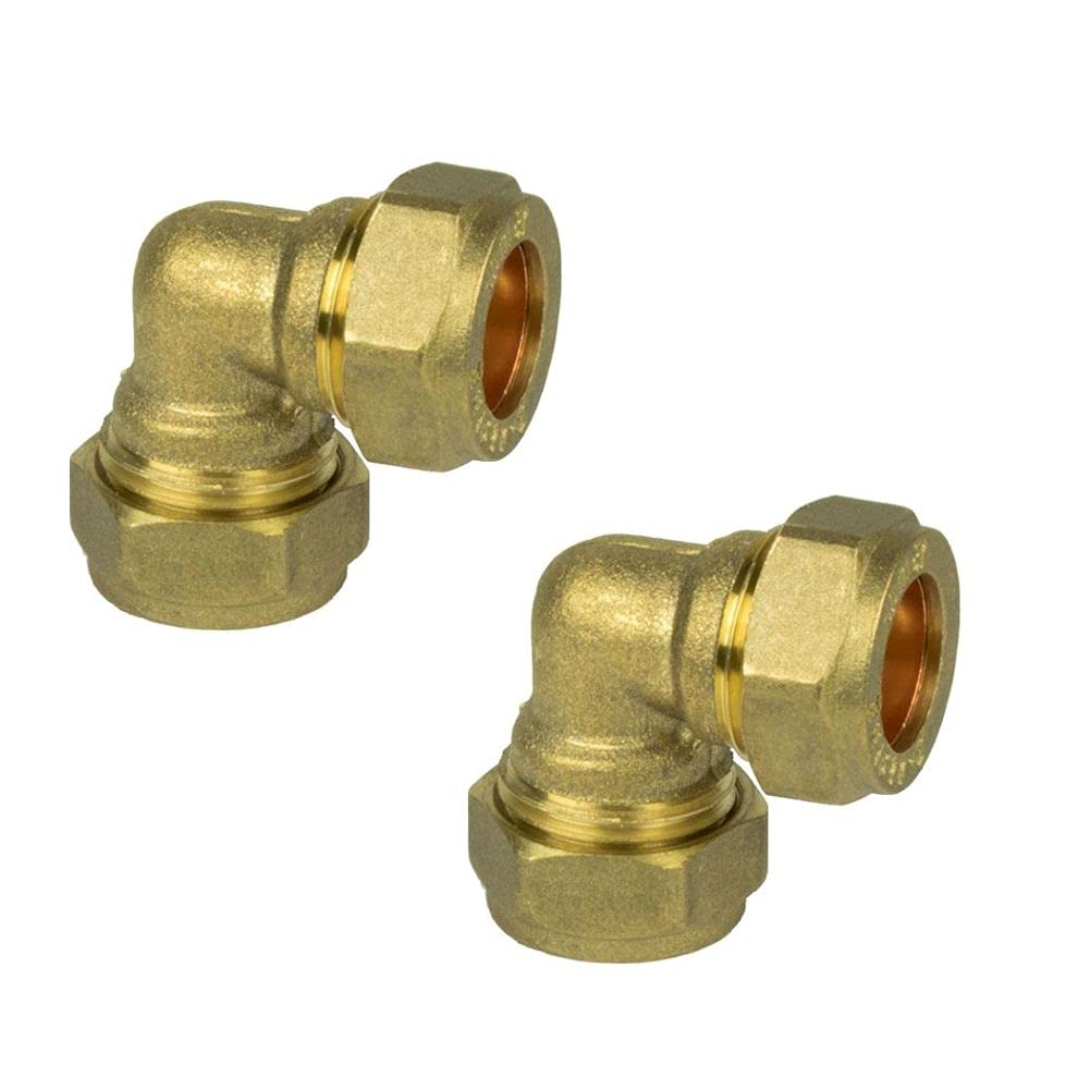 Brass Compression Elbow 15mm (2)