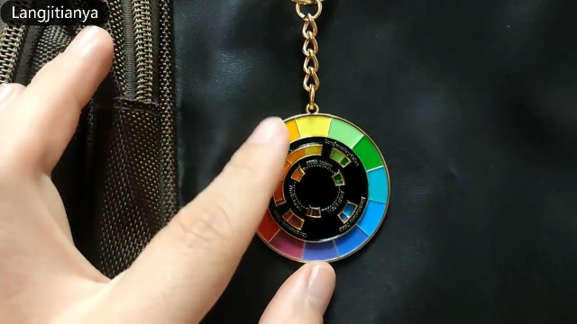 Creatieve Kleur Wiel Email Pin, Het Spinnewiel Beweegt Mooi, Kleur