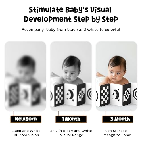 Image of SPARTAN KIDS High Contrast Flash Cards for Newborn 0-12 Months | Black & White Baby Sensory Toys | 14 Patterns