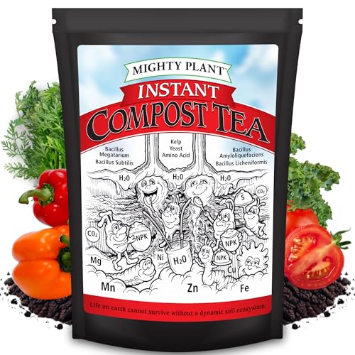 Organic Instant Compost Tea (5 oz) – Probiotic Plant Food & Yield Booster for Hydroponics & All Gardening Types | Microbial Formula Converts Amino Acids for Enhanced Growth (5, Ounces)