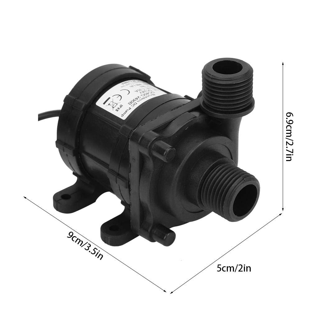 Pompa di circolazione dell'acqua senza spazzole DC 24 V, 800 l/h, per laghetti